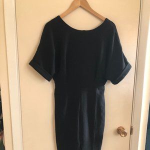 Asos Front Slit Black Dress NWOT